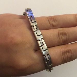 Silver link bracelet